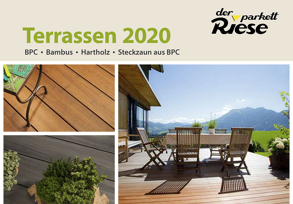 Terrassen- & Gartenkatalog 2020 Cover