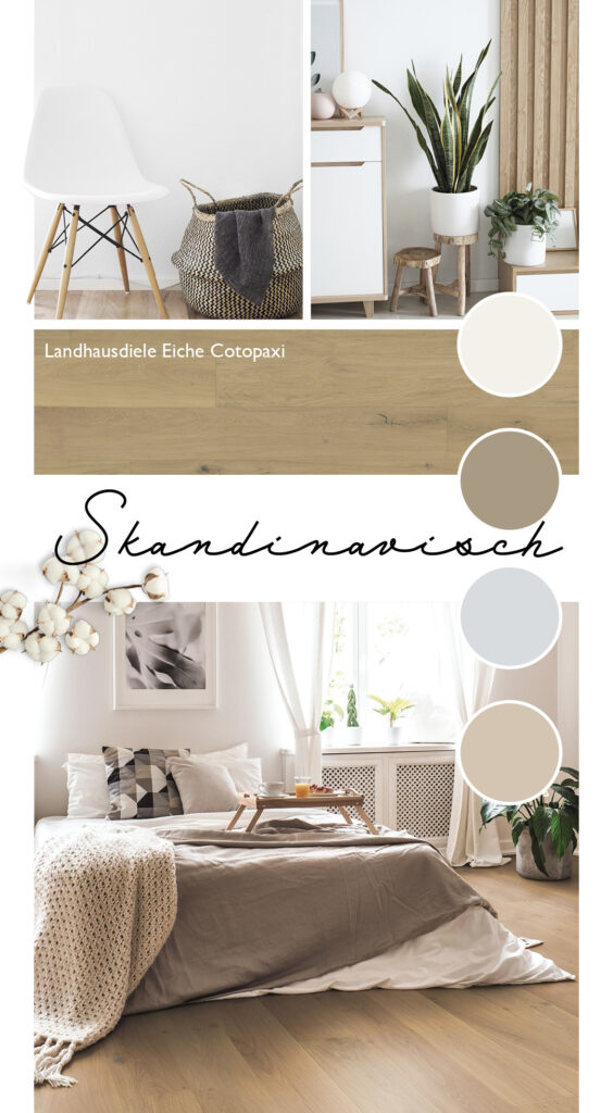 Moodboard Wohnstil Skandinavisch