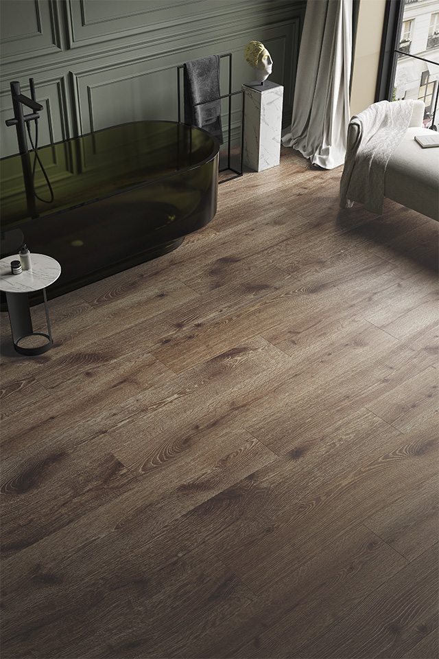 Design-Vinylboden SPC Eiche Coffee