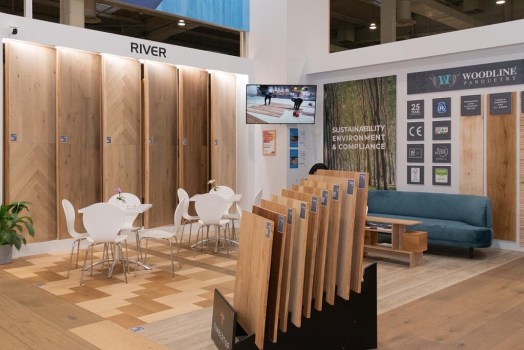 Domotex Messestand 2024 – Innen